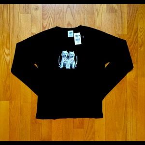 Halloween theme Black Long Sleeve Pullover l Crew Neck l NWT